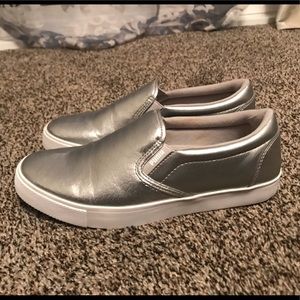 Puma golf shoes size 8.5 silver worn one time